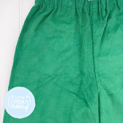 Green Corduroy Classic Pants - 6Y