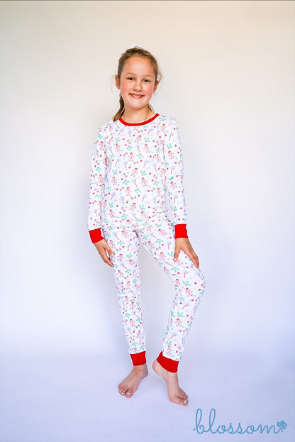 Christmas Kids Long Sleeve Fitted Sleep Set