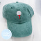 Toddler Kid Hat - Golf Tee on Forest Green Hat