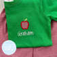 Boy Shirt - Mini Apple on Kelly Green Shirt