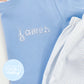 Boy Shirt- Mini Applique Name on Light Blue