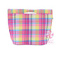 Ready to Ship - Lunch/Cooler Tote  - Popsicle Plaid