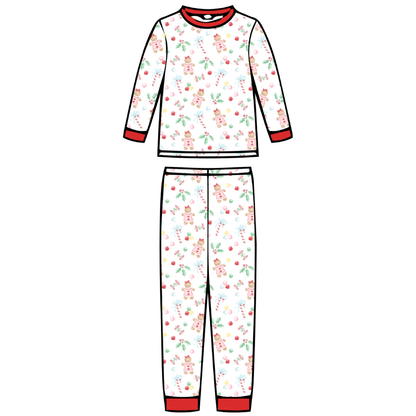 Christmas Kids Long Sleeve Fitted Sleep Set