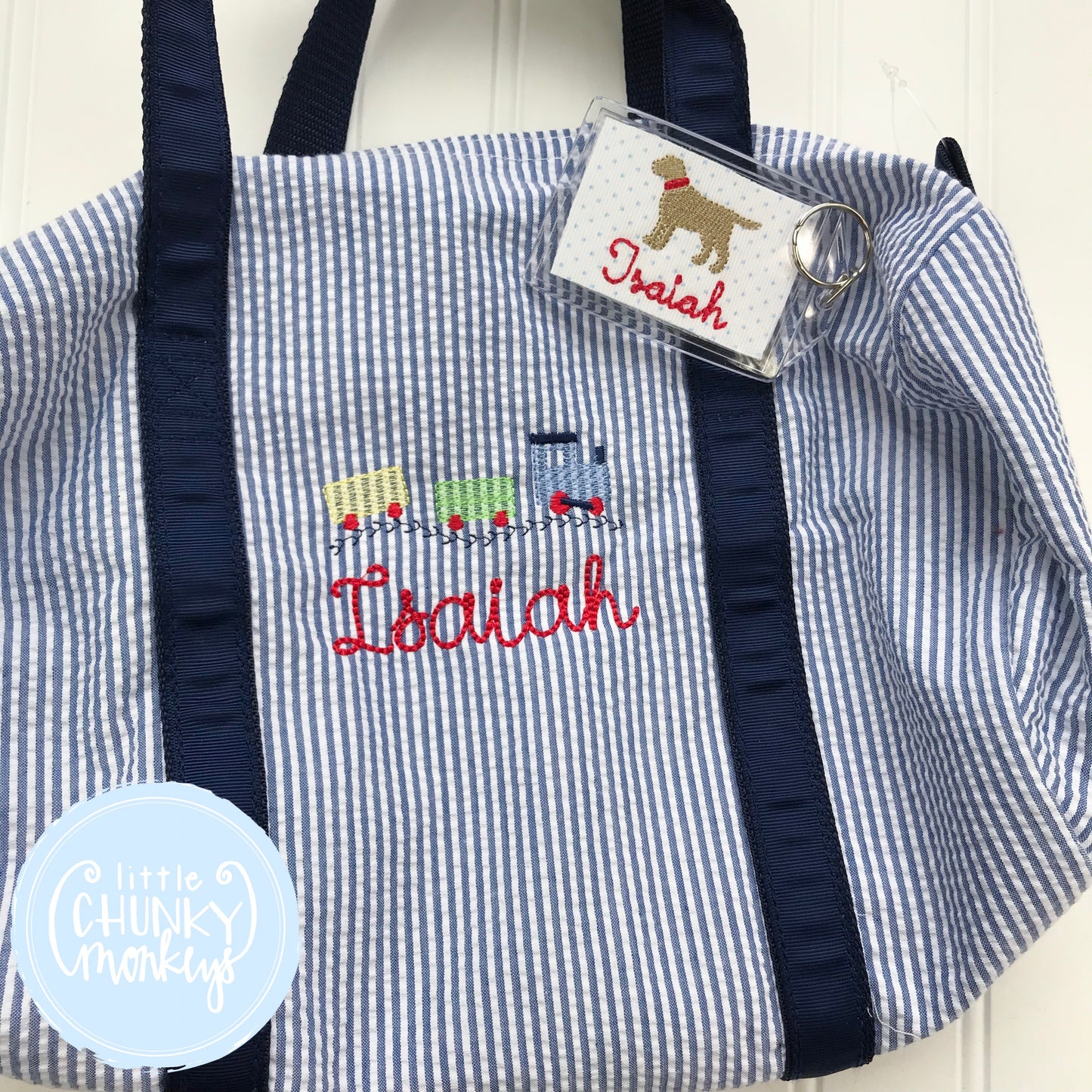 Baby Duffle with Train and Personalization