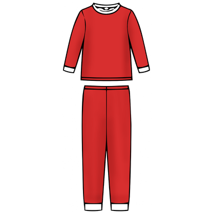 Christmas Kids Long Sleeve Fitted Sleep Set