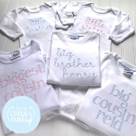Boy Outfit - Boy Shirt - Big Brother or Cousin Shirt With Name