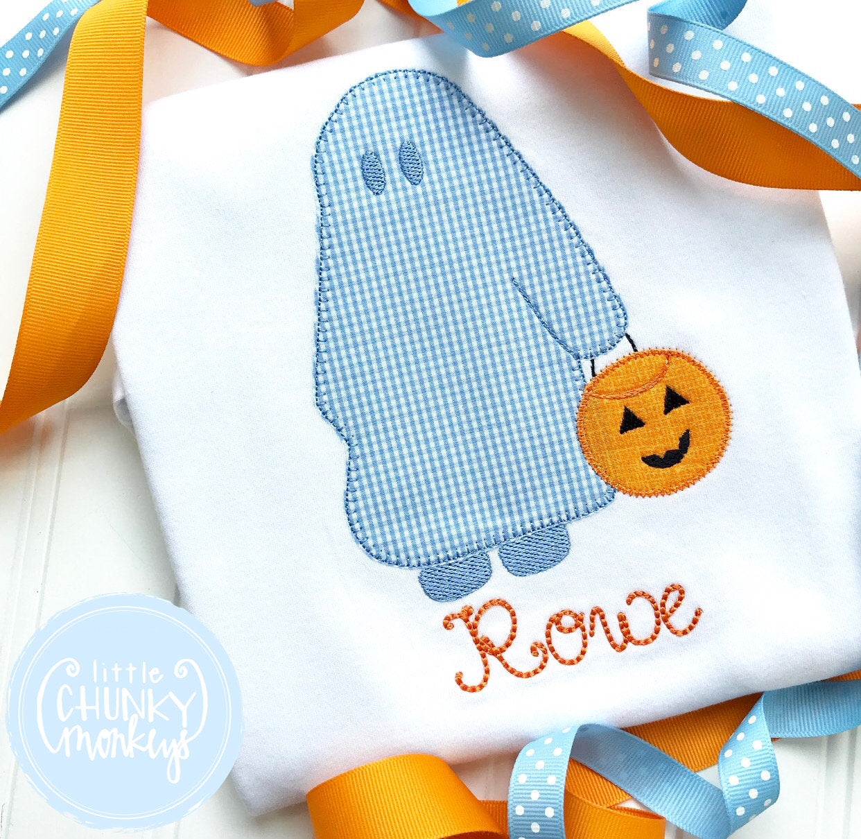 Boy Shirt - Trick or Treating Sheet Ghost with Personalization