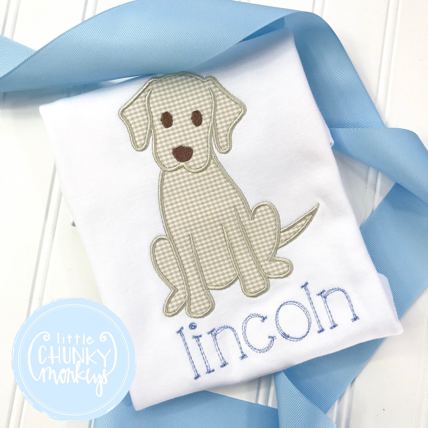 Boy Shirt - Personalized Boy Shirt - Applique Puppy Shirt