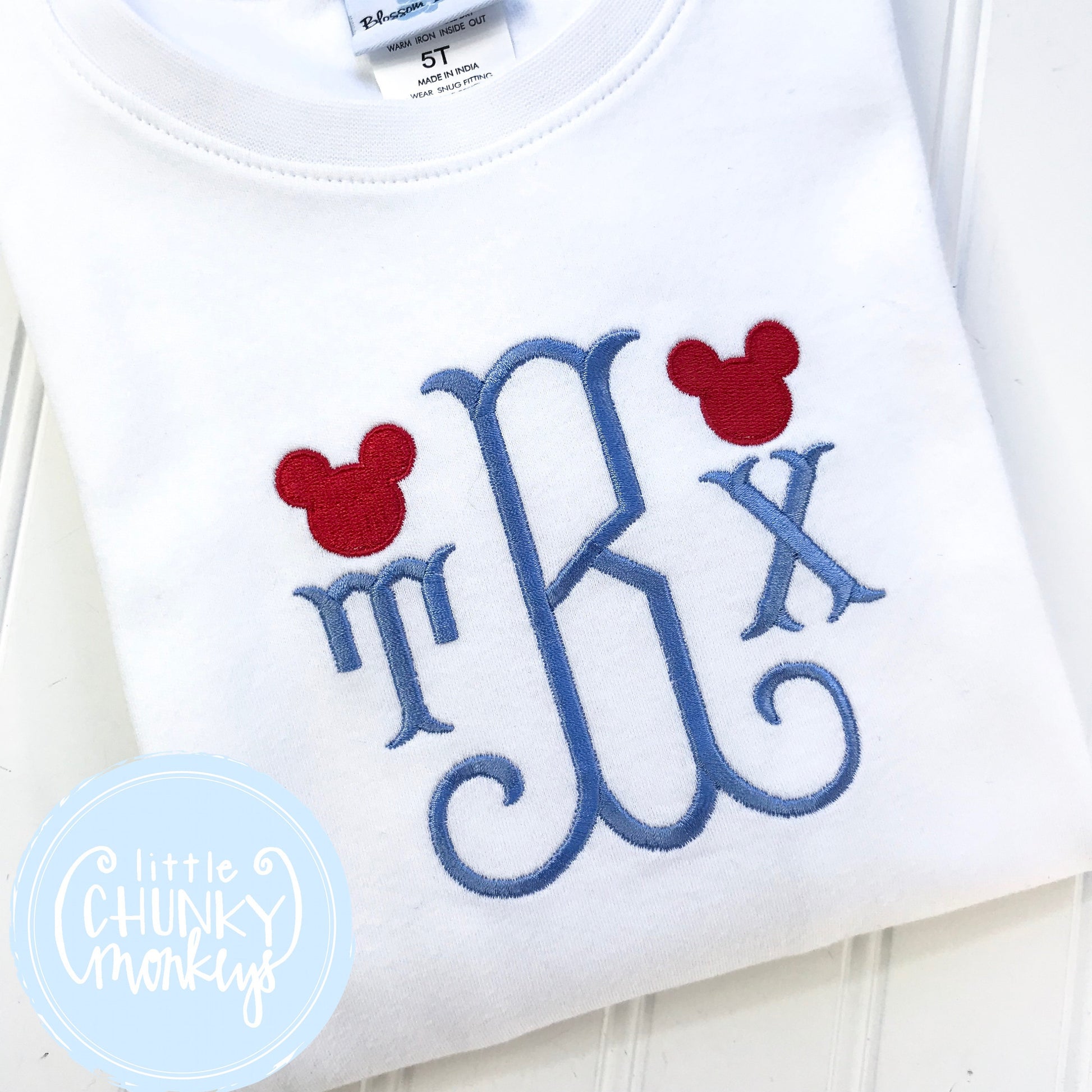 Boy Shirt - Initial with Mini Mouse