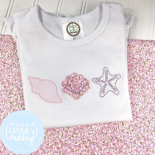 Girl Shirt - Seashell Trio