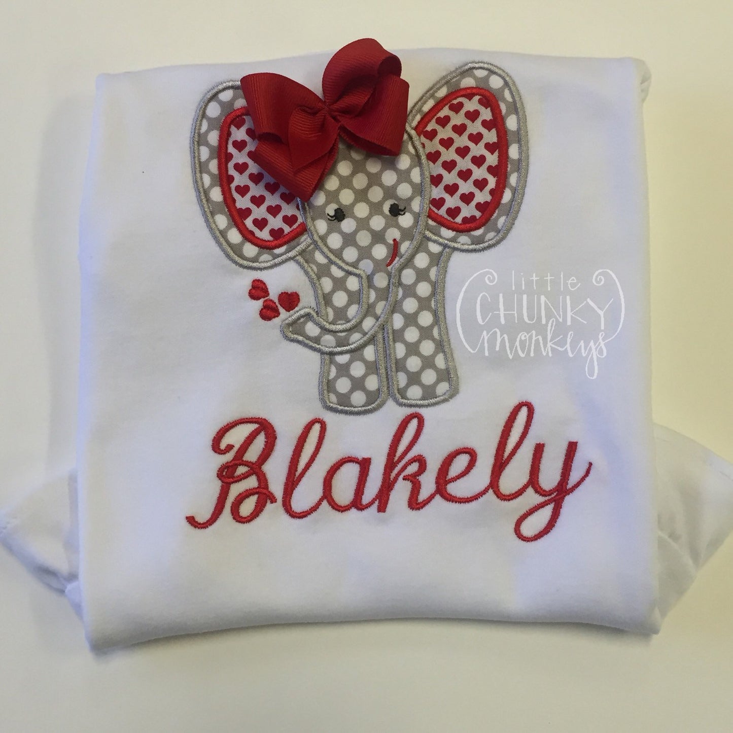 Girl Outfit - Girl Valentines Shirt - Valentines Girl Elephant Shirt