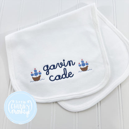 Baby Burp Cloth with Personalization