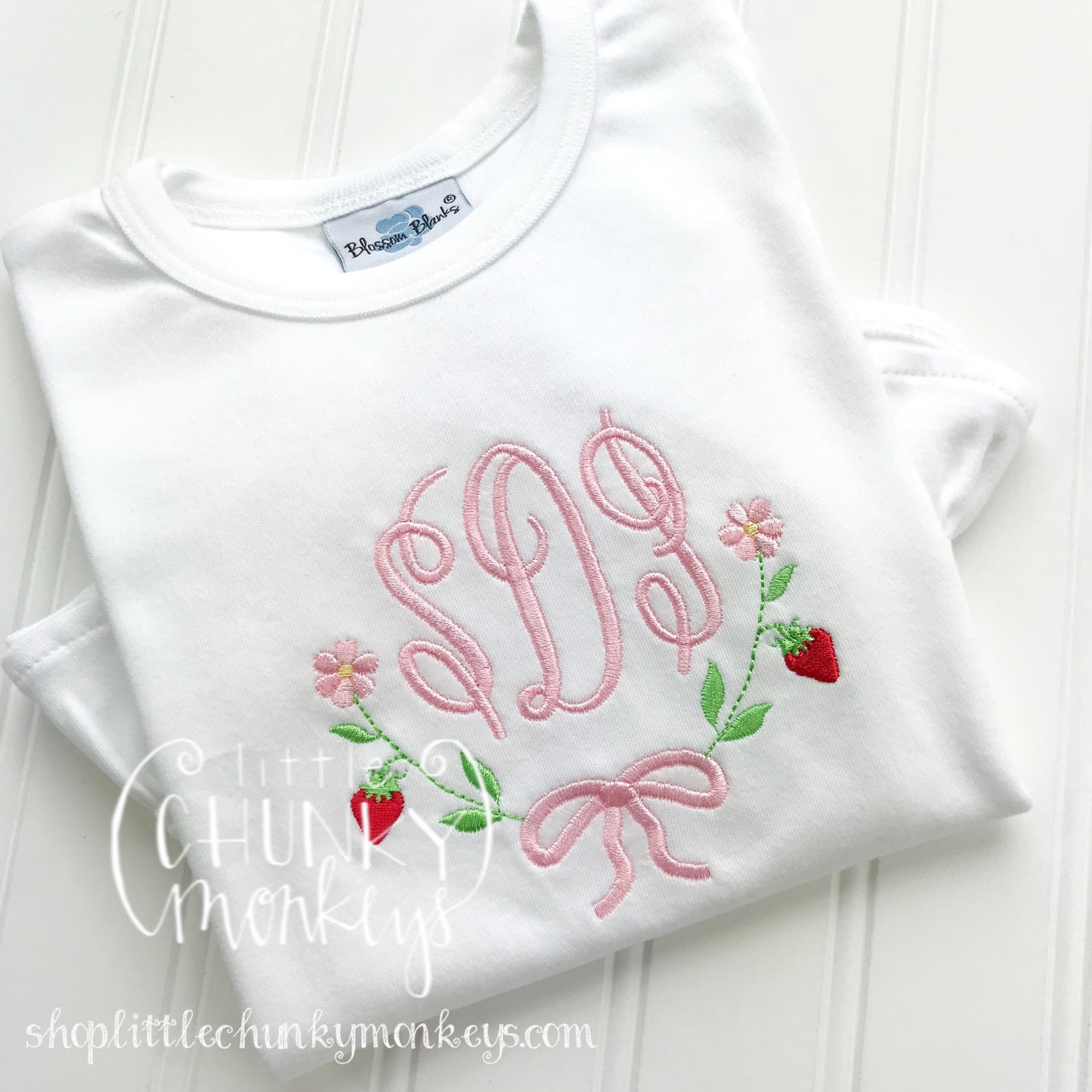 Girl Shirt - Strawberries & Daisies