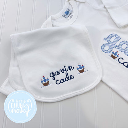 Baby Burp Cloth with Personalization