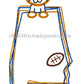 Boy Shirt - Boy Football Shirt - Personalized Stitch Tiger Alabama State