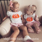 Girl Fall Shirt - Personalized Pumpkin with Bow