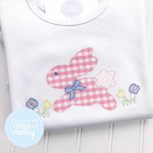Girl Shirt - Bunny and Flowers