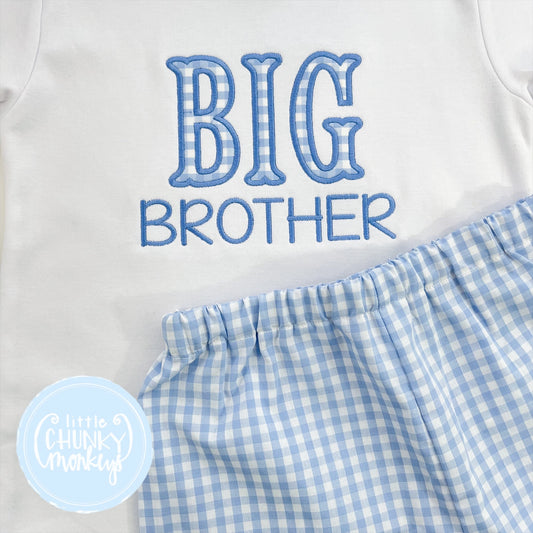 Ready to Ship - 5T Boys Short Sleeve Shirt - Big Brother