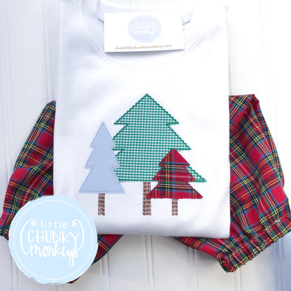 Boy Shirt - Woodland Tree Trio