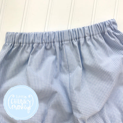 Light Blue Gingham Bottoms