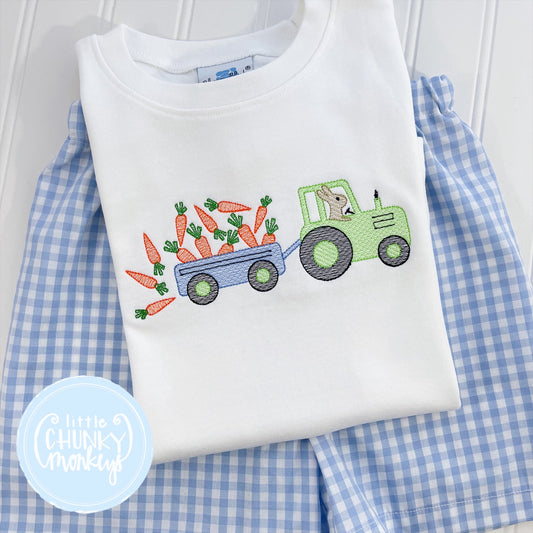 Boy Shirt - Bunny & Tractor