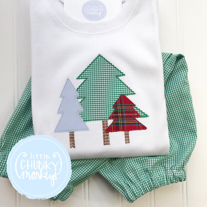 Boy Shirt - Woodland Tree Trio