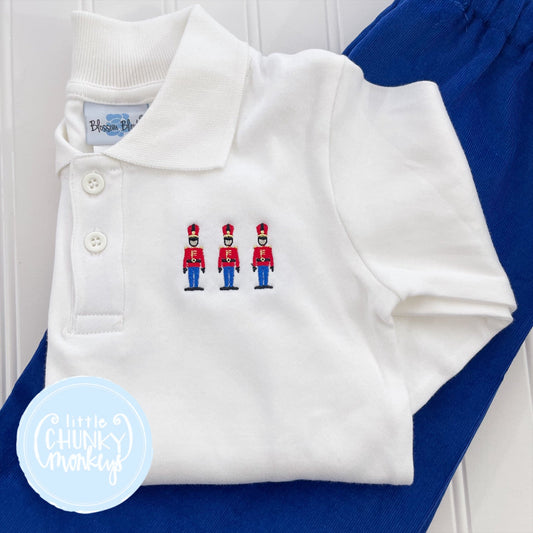 Ready to Ship - Polo Shirt - Soldier Trio - 3T Long Sleeve
