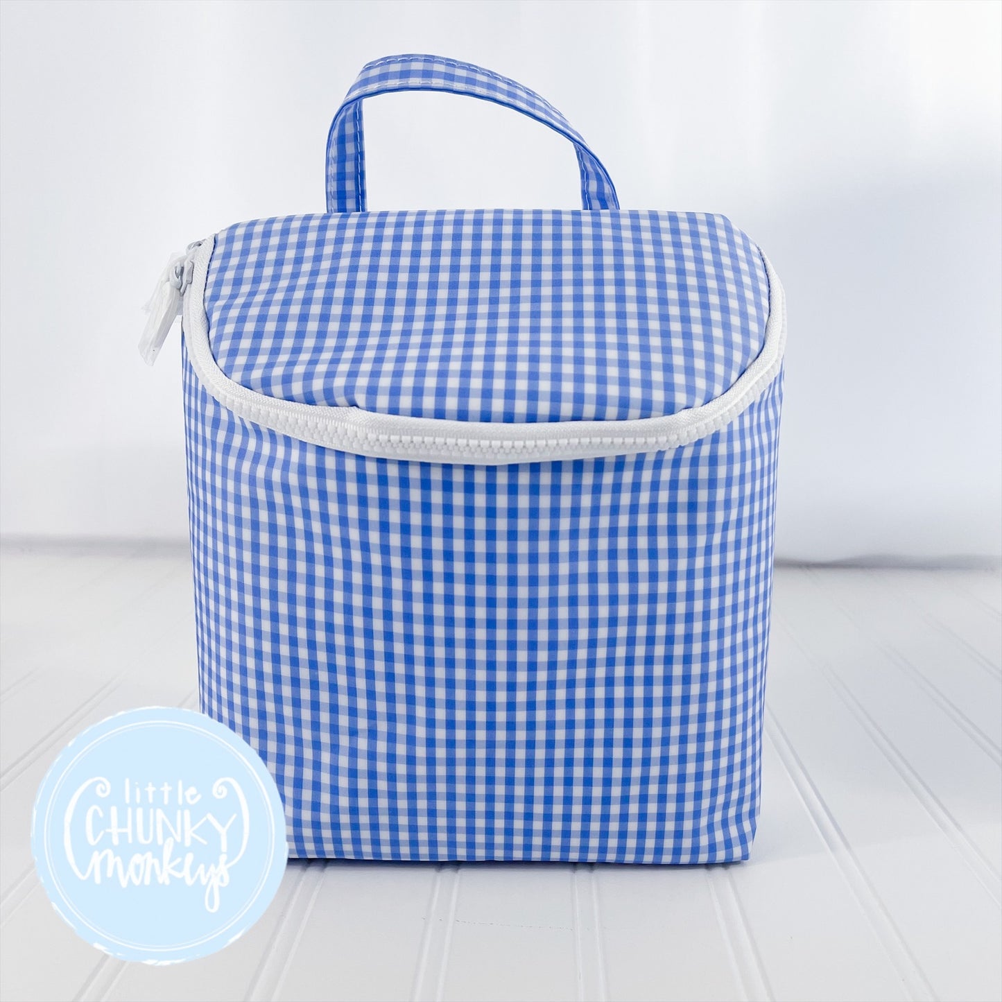 Take Away Lunch Tote - Blue Gingham