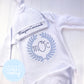 Boy Coming Home Shirt - Boy Gown - Newborn Gown with Vintage Stitch Personalization