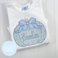 Girl Shirt- Appliqué Floral Pumpkin with Bow + Personalization